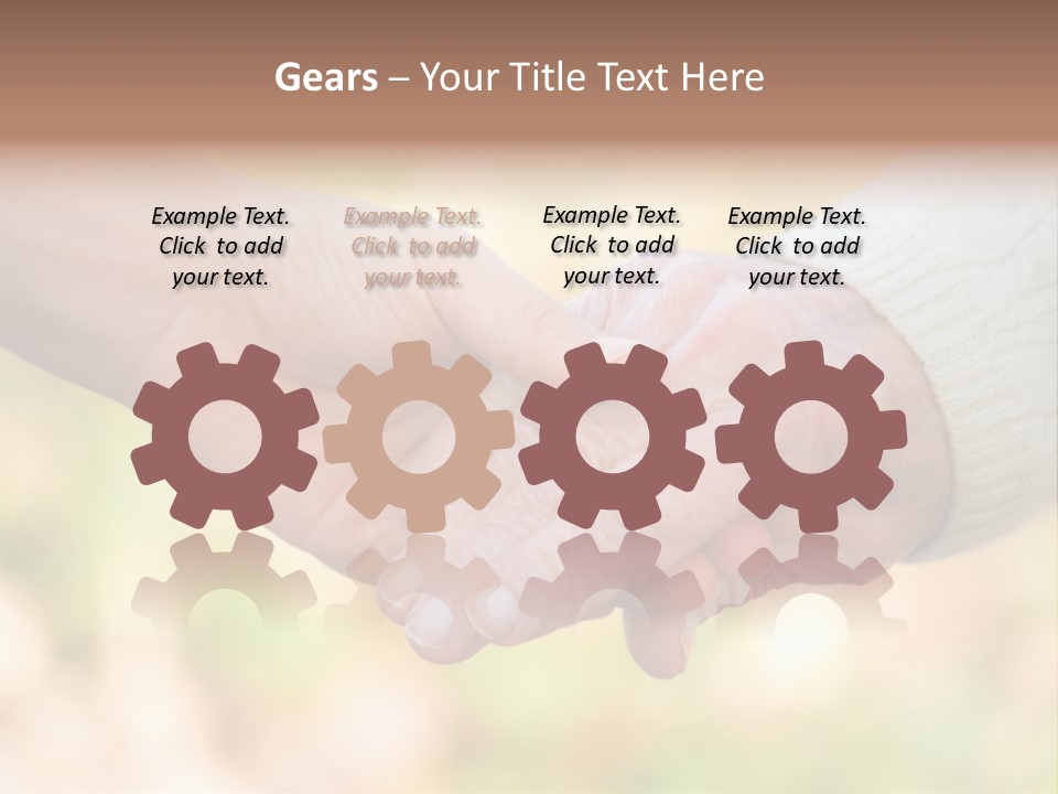 Hand Hold Age PowerPoint Template