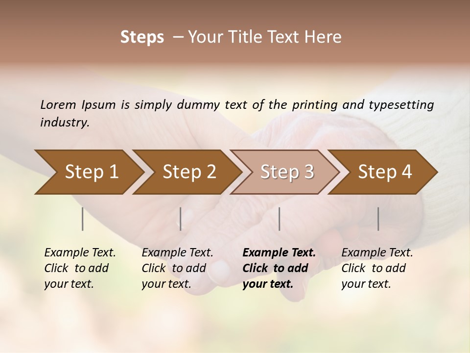 Hand Hold Age PowerPoint Template
