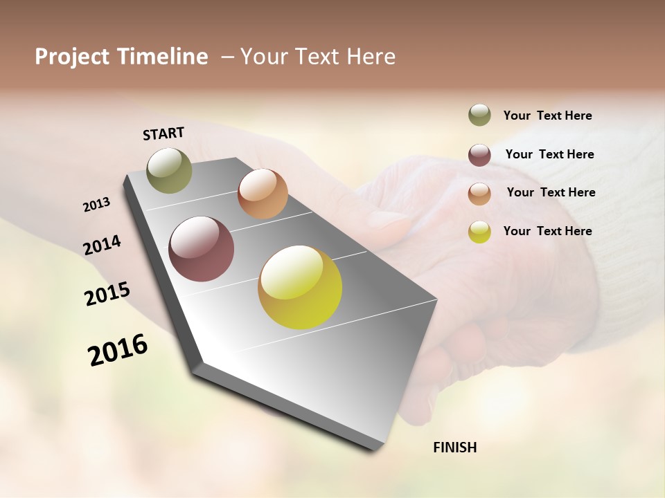 Hand Hold Age PowerPoint Template