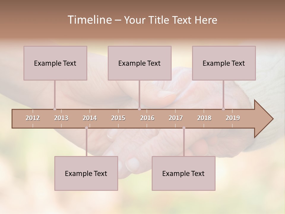 Hand Hold Age PowerPoint Template