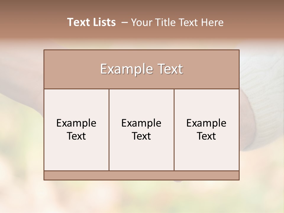 Hand Hold Age PowerPoint Template