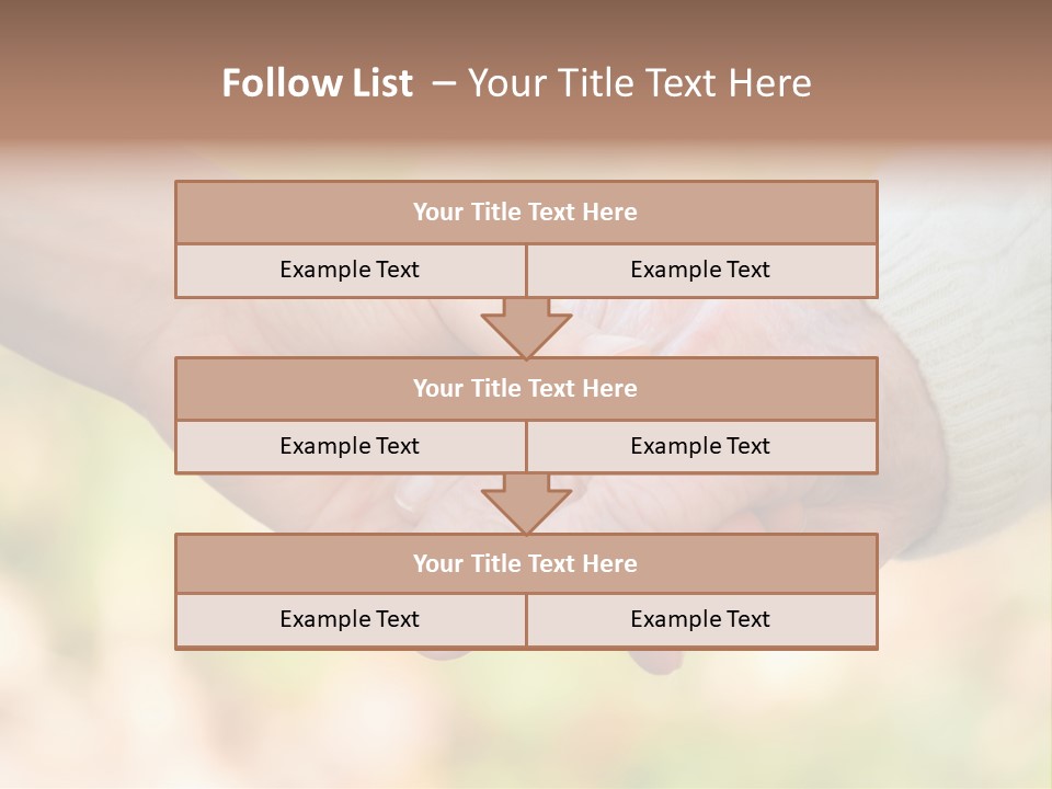 Hand Hold Age PowerPoint Template