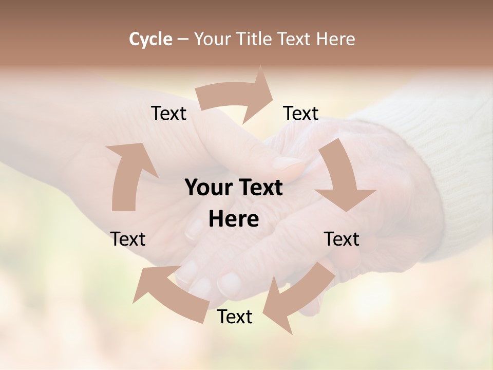 Hand Hold Age PowerPoint Template