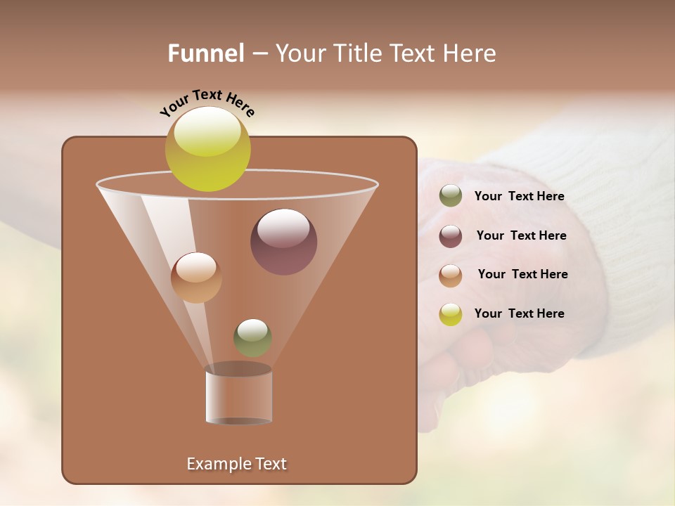 Hand Hold Age PowerPoint Template