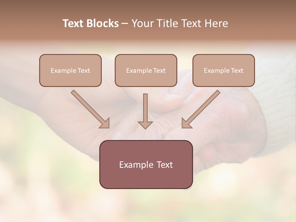 Hand Hold Age PowerPoint Template