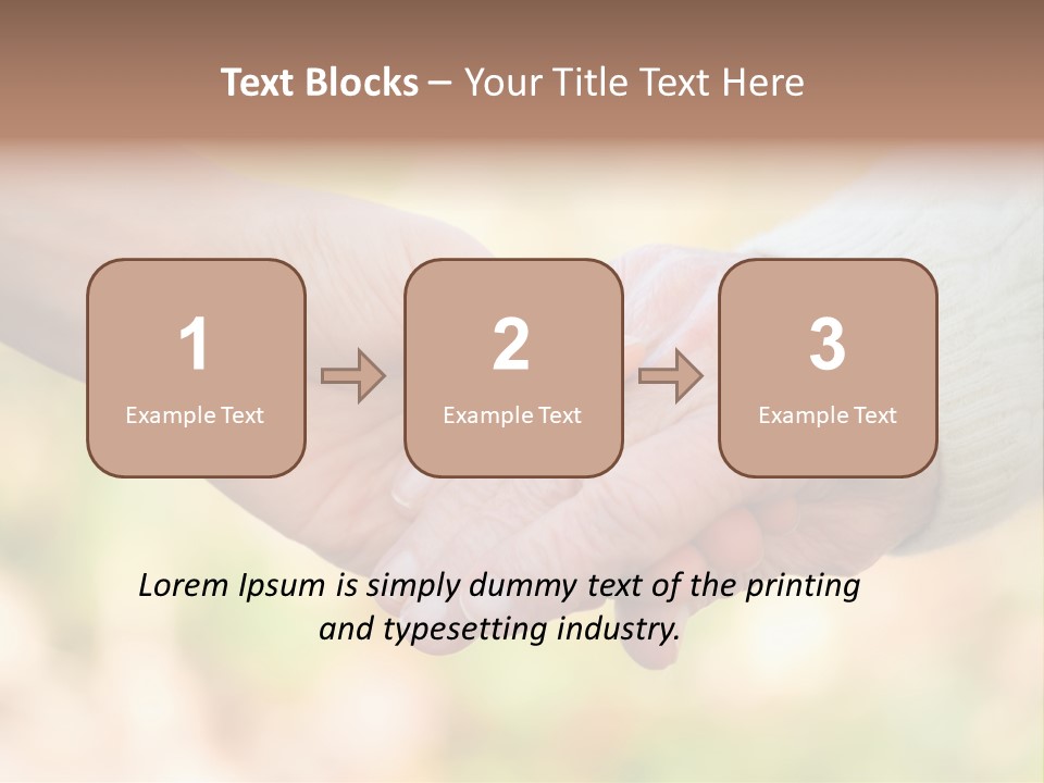 Hand Hold Age PowerPoint Template