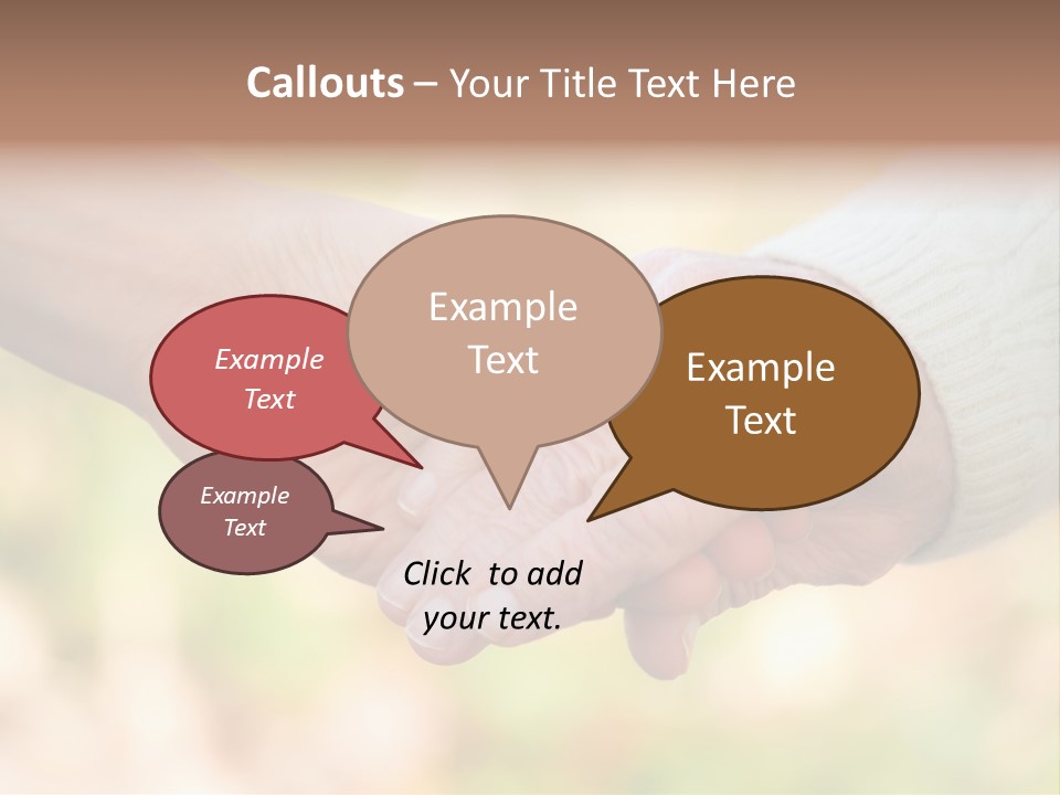 Hand Hold Age PowerPoint Template