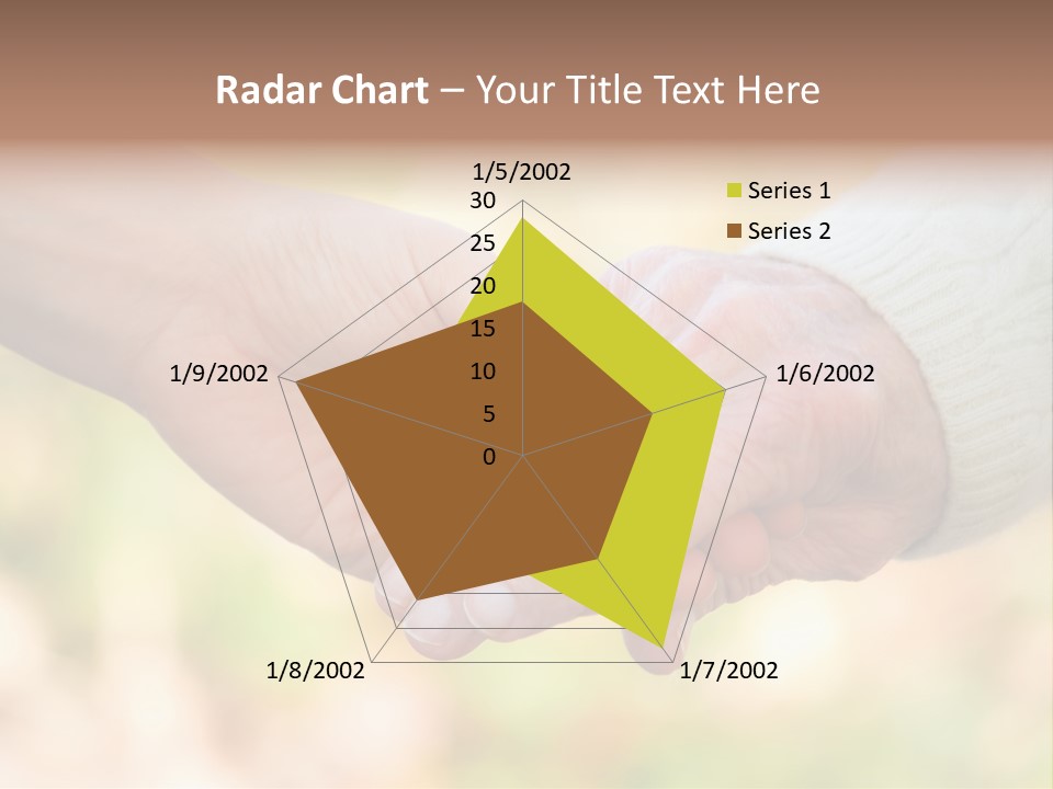 Hand Hold Age PowerPoint Template