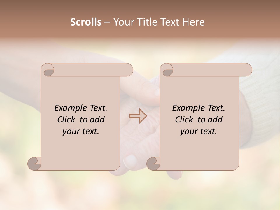 Hand Hold Age PowerPoint Template