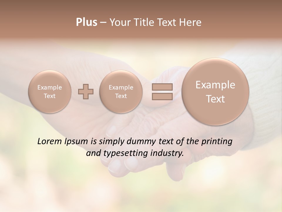 Hand Hold Age PowerPoint Template