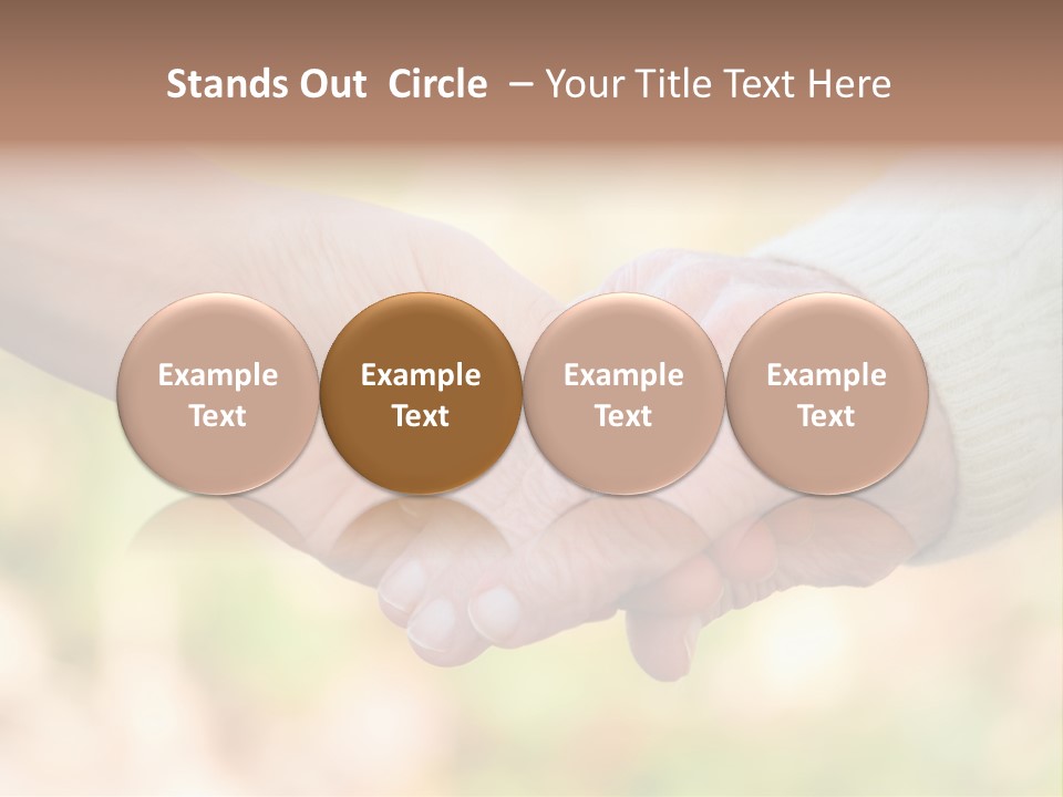 Hand Hold Age PowerPoint Template