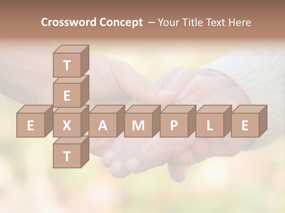 Hand Hold Age PowerPoint Template