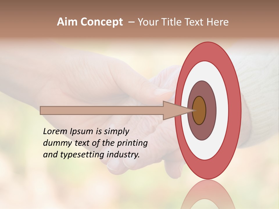 Hand Hold Age PowerPoint Template