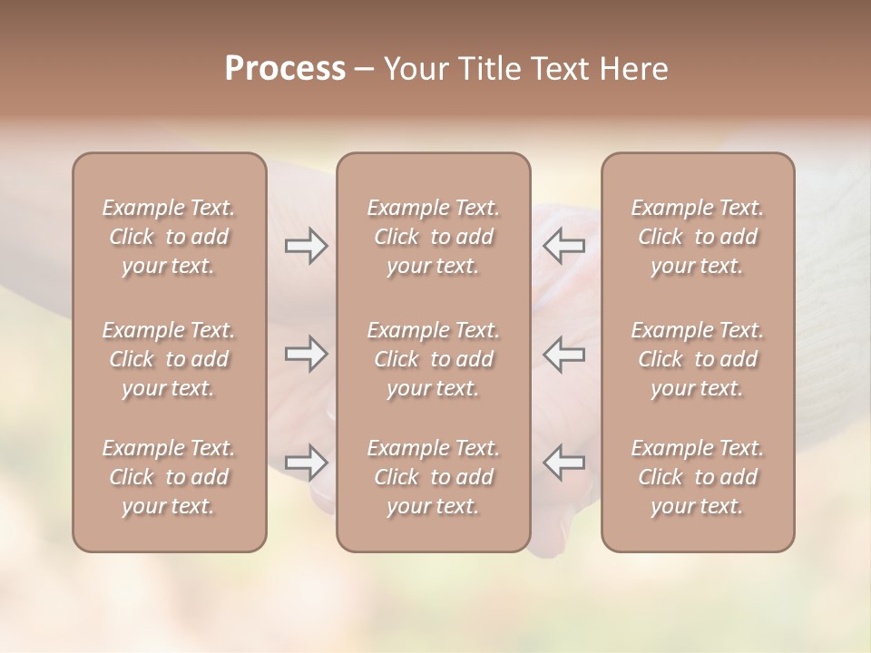 Hand Hold Age PowerPoint Template