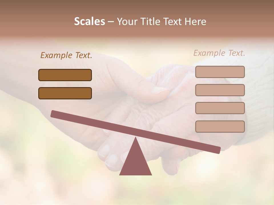 Hand Hold Age PowerPoint Template