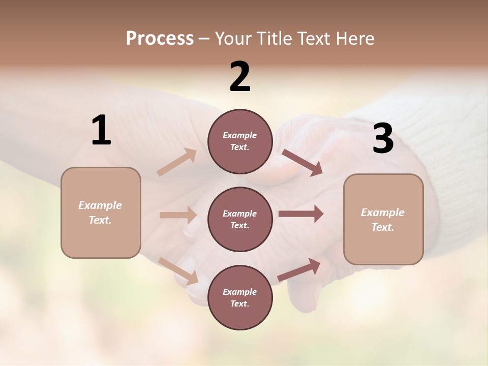 Hand Hold Age PowerPoint Template