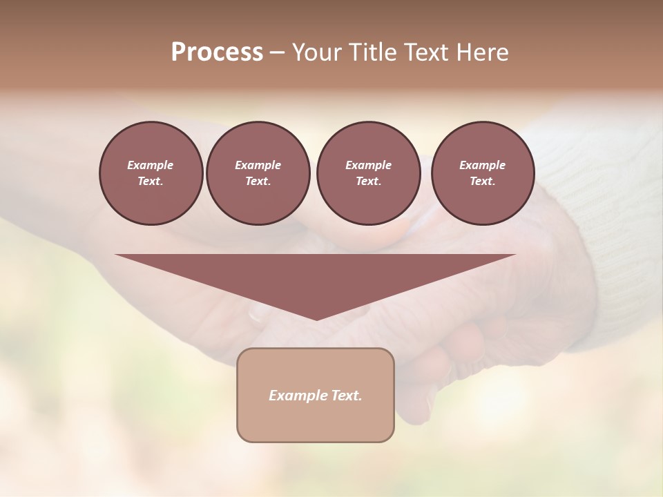 Hand Hold Age PowerPoint Template