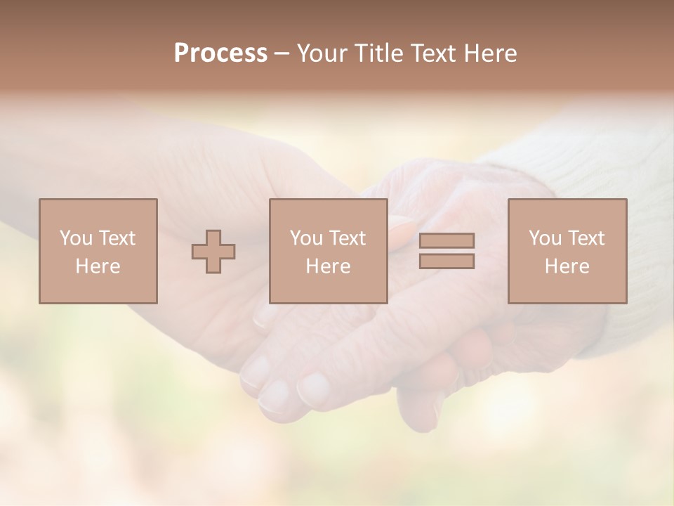 Hand Hold Age PowerPoint Template