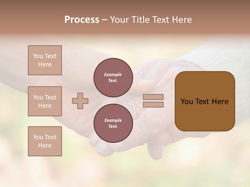 Hand Hold Age PowerPoint Template