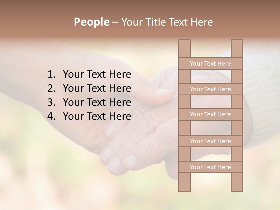 Hand Hold Age PowerPoint Template