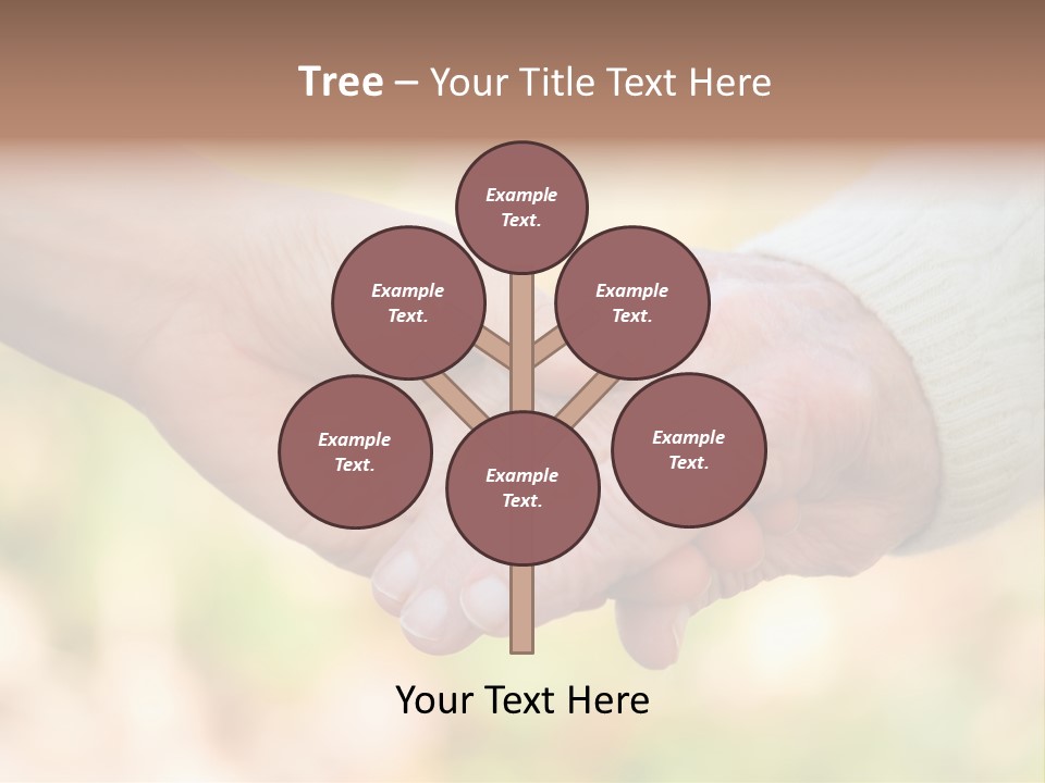 Hand Hold Age PowerPoint Template