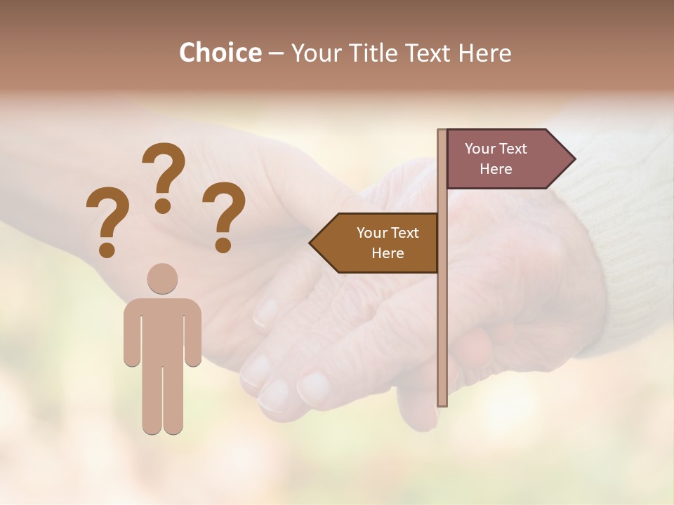 Hand Hold Age PowerPoint Template