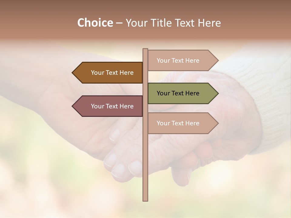 Hand Hold Age PowerPoint Template