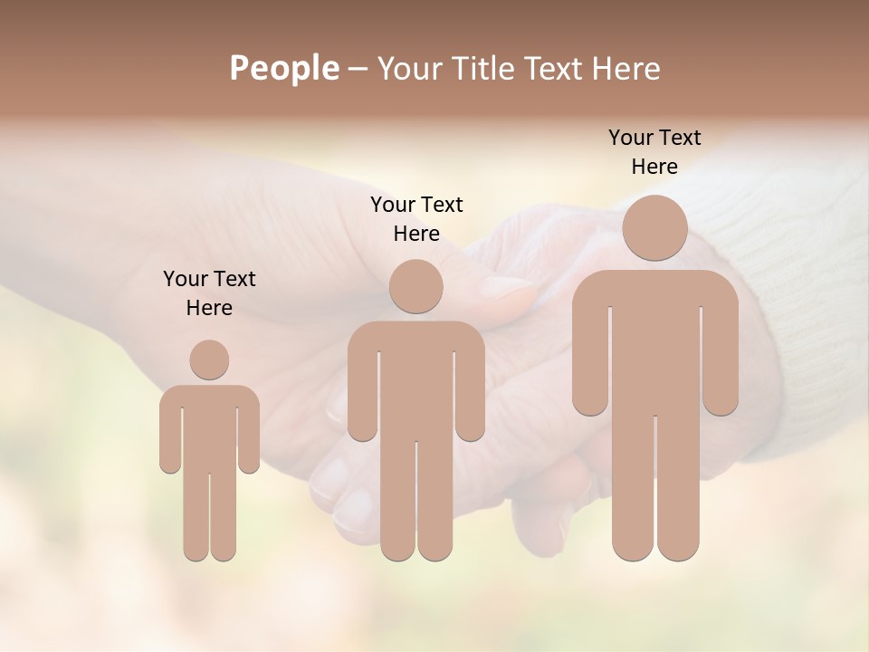 Hand Hold Age PowerPoint Template