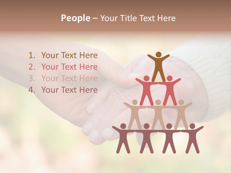 Hand Hold Age PowerPoint Template
