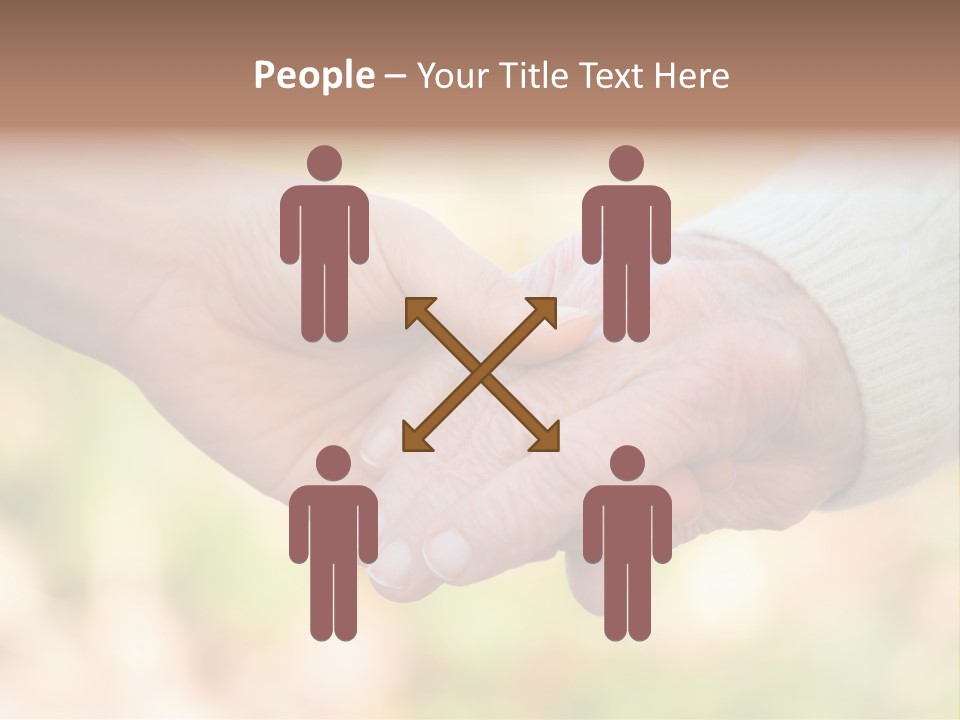 Hand Hold Age PowerPoint Template