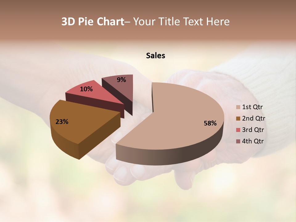 Hand Hold Age PowerPoint Template