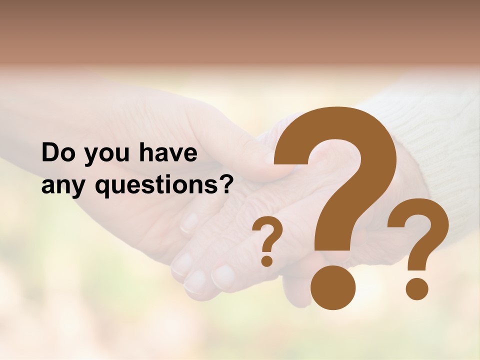 Hand Hold Age PowerPoint Template