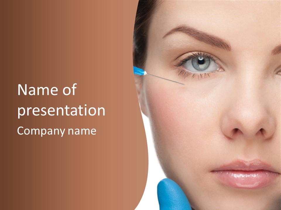 Eyebrow Brow Eye PowerPoint Template