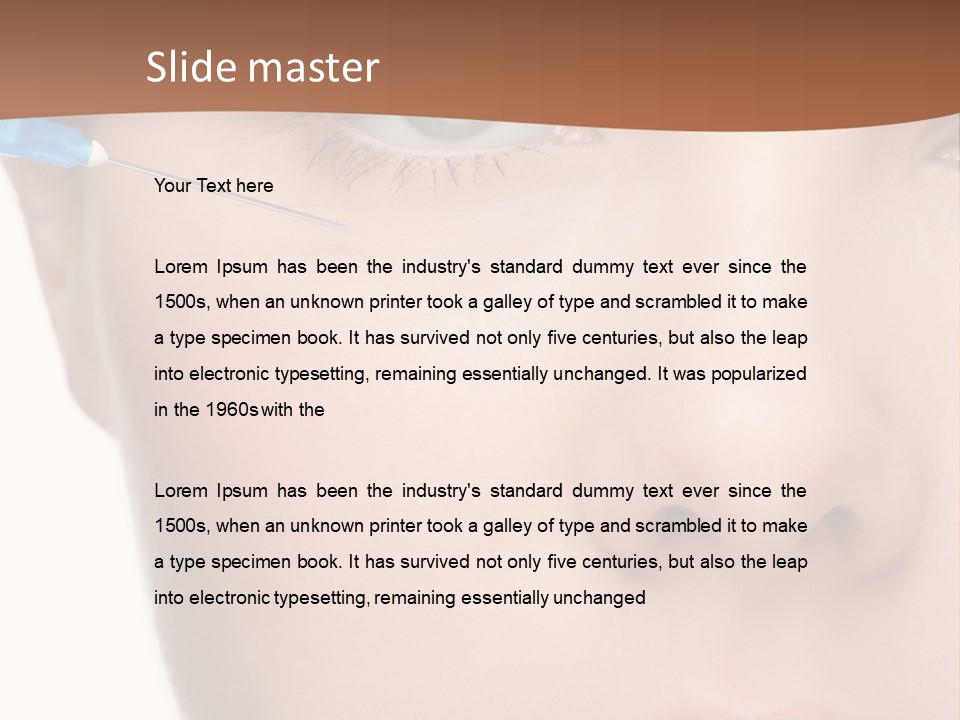 Eyebrow Brow Eye PowerPoint Template