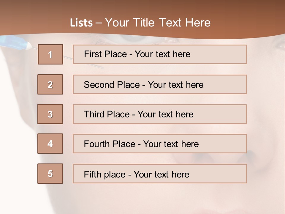 Eyebrow Brow Eye PowerPoint Template