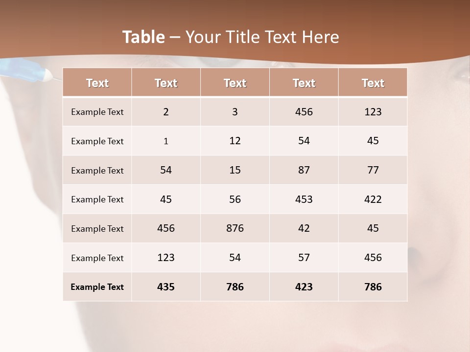 Eyebrow Brow Eye PowerPoint Template
