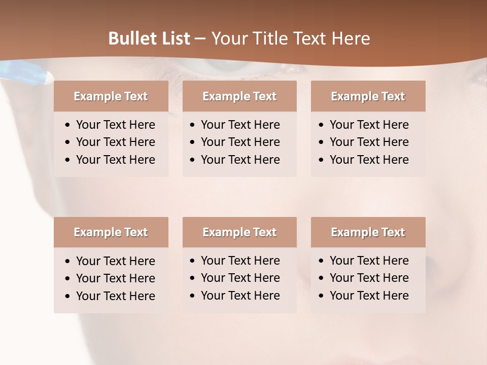 Eyebrow Brow Eye PowerPoint Template