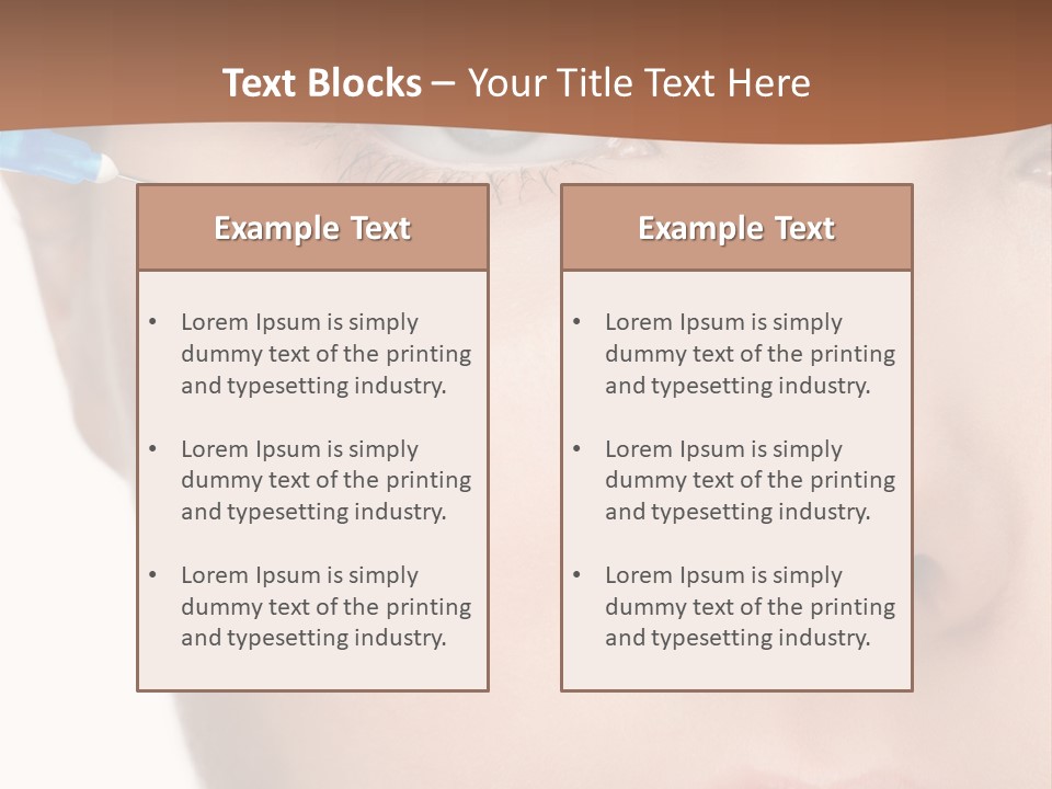 Eyebrow Brow Eye PowerPoint Template