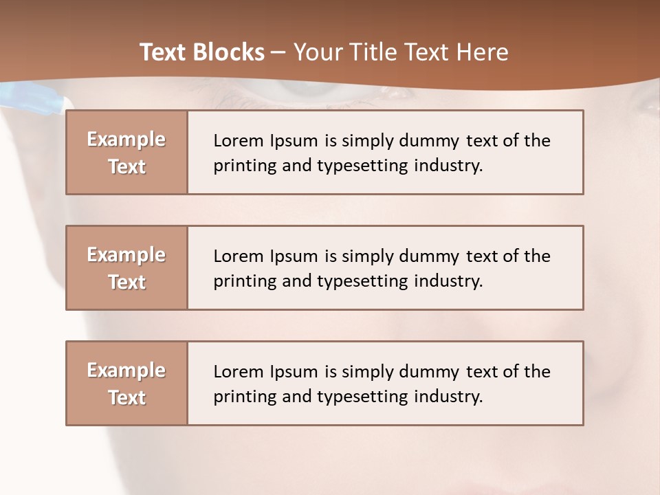 Eyebrow Brow Eye PowerPoint Template