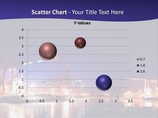 Panorama Seaport Illuminated PowerPoint Template