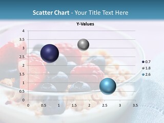 Closeup Meal Blueberries PowerPoint Template