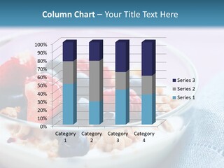 Closeup Meal Blueberries PowerPoint Template