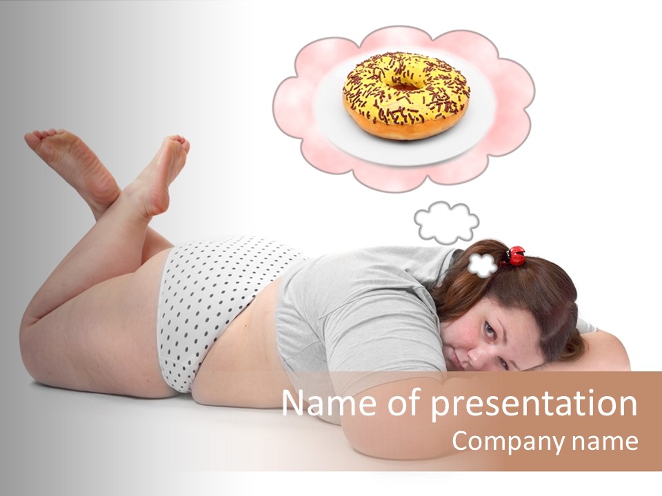 Fatty Food Lazy PowerPoint Template