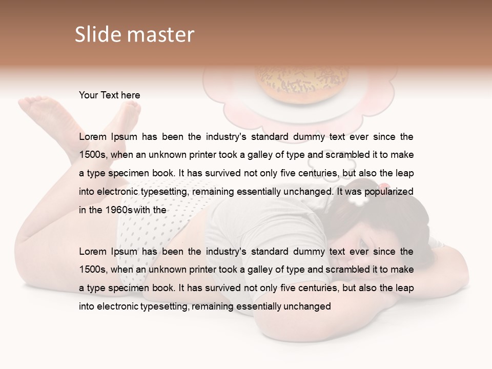 Fatty Food Lazy PowerPoint Template