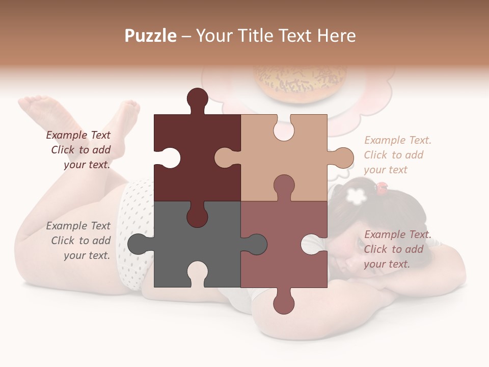 Fatty Food Lazy PowerPoint Template