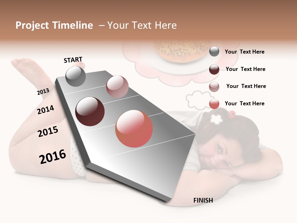 Fatty Food Lazy PowerPoint Template