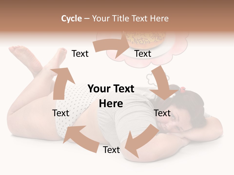 Fatty Food Lazy PowerPoint Template