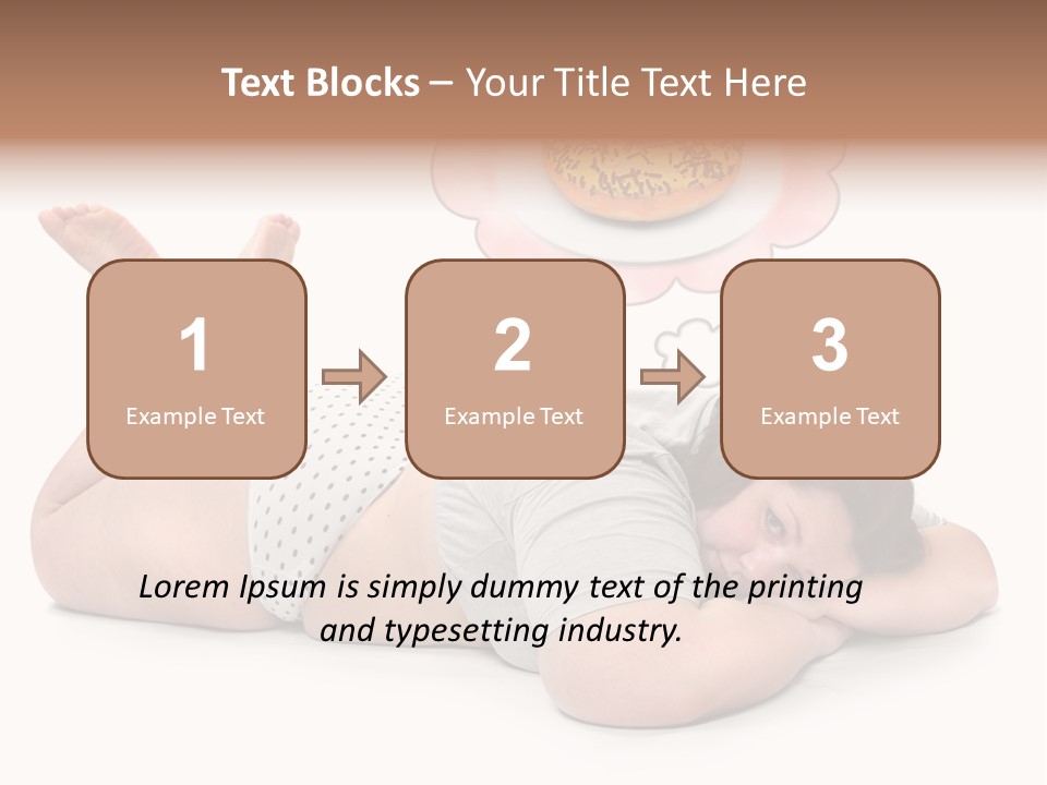 Fatty Food Lazy PowerPoint Template