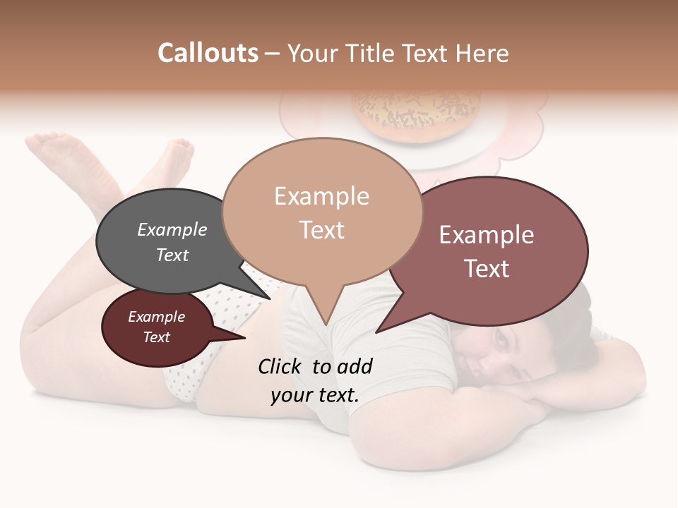 Fatty Food Lazy PowerPoint Template