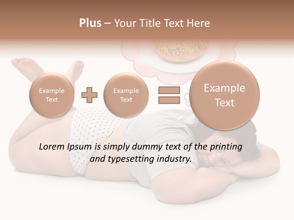 Fatty Food Lazy PowerPoint Template